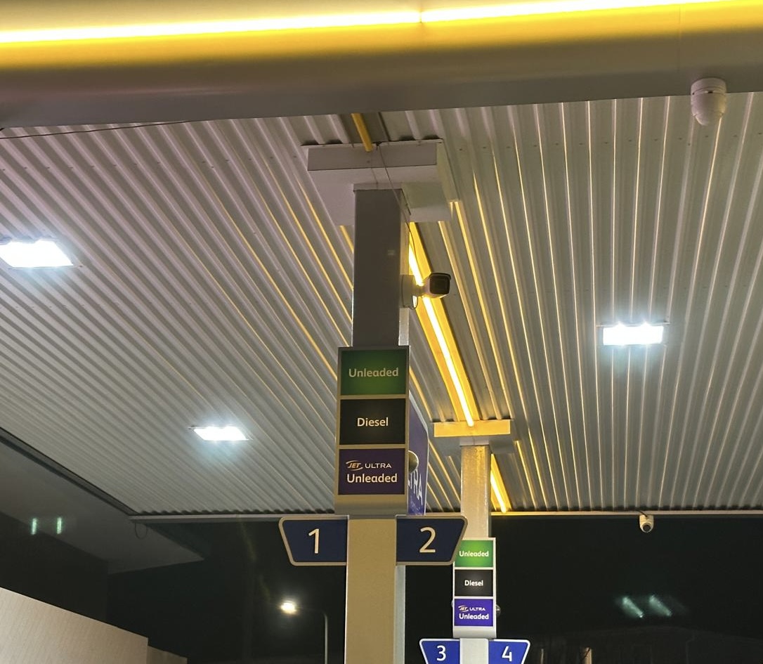 Newly installed 6MP CCTV camera for ANPR and site watch.